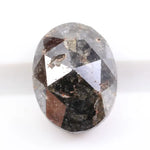 1.59 carat natural loose oval cut black diamond fancy color stone for custom engagement ring