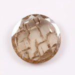 elegant 0.74 Ct white and brown round lab grown diamond loose stone with brilliant facets