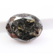 1.59 carat natural loose oval cut black diamond fancy color stone for custom engagement ring
