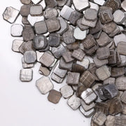 Grey brown lab grown rough diamond slice lot with flat uncut diamond plates for custom jewelry making and designer rings