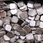 Grey brown lab grown rough diamond slice lot with flat uncut diamond plates for custom jewelry making and designer rings