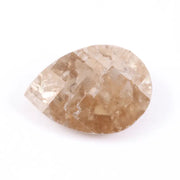 premium 1.67 Ct brown pear cut lab grown diamond loose stone with sharp brilliant facets