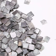 73.74 Ct lab grown rough diamond lot with square shape grey black uncut diamonds perfect for rustic jewelry making and custom engagement rings.