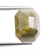 1.34 Ct Emerald Cut Natural Yellow Diamond Loose Stone, Ideal for Custom Engagement Rings