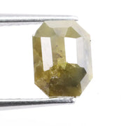 1.34 Ct Emerald Cut Natural Yellow Diamond Loose Stone, Ideal for Custom Engagement Rings