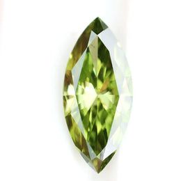 0.51 Ct marquise cut green lab created diamond loose stone for luxury jewelry, vibrant green lab grown diamond gem.