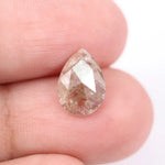 premium 1.67 Ct brown pear cut lab grown diamond loose stone with sharp brilliant facets