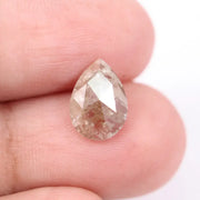premium 1.67 Ct brown pear cut lab grown diamond loose stone with sharp brilliant facets