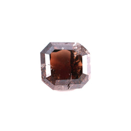 0.90 CT Asscher Cut Brown Earth Mined Fancy Natural Diamond