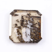 1.28 Ct White & Brown Emerald cut lab grown diamond loose stone with elegant teardrop shape and brilliant sparkle for custom jewelry