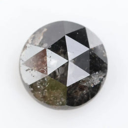 0.99 Ct Loose Natural Black Colour Diamond Round Cut Diamond For Pendant Making