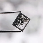 73.74 Ct lab grown rough diamond lot with square shape grey black uncut diamonds perfect for rustic jewelry making and custom engagement rings.