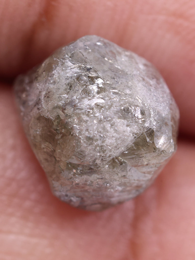 Shop - Natural Uncut Grey Diamond 3.35 Carat Rough Diamond ( 8.11*7.37*5.90 )