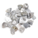 grey natural diamond in an uncut irregular form for jewelry design and custom creations