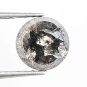 0.99 Ct Loose Natural Black Colour Diamond Round Cut Diamond For Pendant Making
