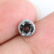 0.99 Ct Loose Natural Black Colour Diamond Round Cut Diamond For Pendant Making