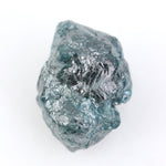 blue colour rough cut diamond engagement ring