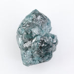blue colour rough cut diamond engagement ring