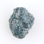 blue colour rough diamond engagement ring