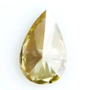 0.47 Ct pear shape green lab created diamond with brilliant sparkle, loose lab grown gemstone for custom jewelry design.