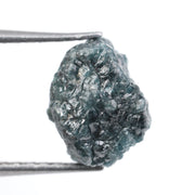 blue colour rough diamond engagement ring