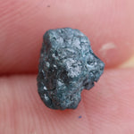 blue colour rough diamond engagement ring