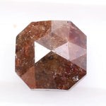 1.43 Ct Asscher cut brown natural diamond loose, perfect for unique engagement ring designs