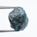 blue colour rough cut diamond necklace