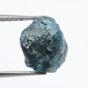 blue colour rough cut diamond necklace