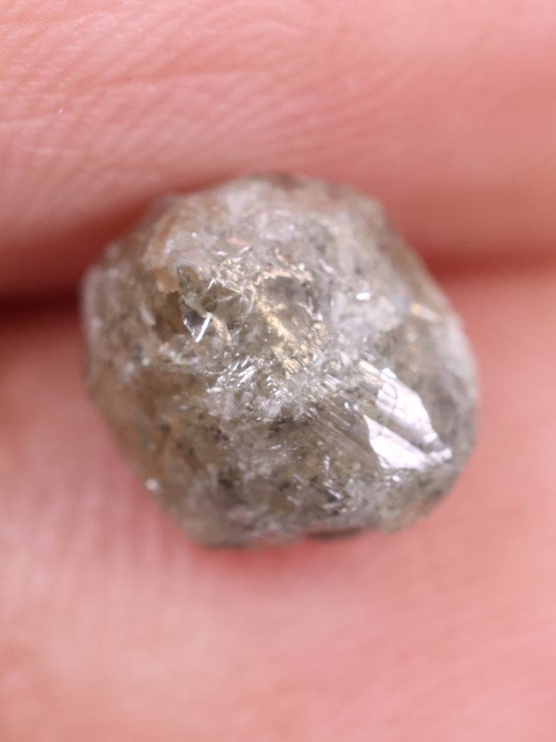 Shop - Natural Uncut Grey Diamond 1.89 Carat Rough Diamond ( 7.07*6.04*4.83 )