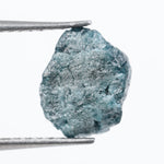 blue colour rough cut diamond necklace