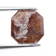 1.43 Ct Asscher cut brown natural diamond loose, perfect for unique engagement ring designs