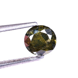 2.72 Carat Natural Round Cut Salt And Pepper Loose Diamond For Jewellery