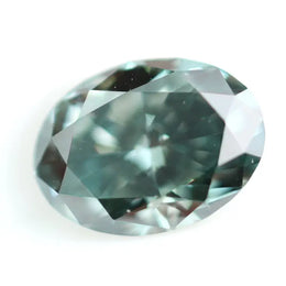 0.44 Ct oval cut fancy blue lab grown diamond loose stone with brilliant sparkle, ideal for engagement or wedding ring jewelry.