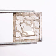 elegant 1.93 Ct white Square lab grown diamond loose stone for custom ring design