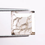 elegant 1.93 Ct white Square lab grown diamond loose stone for custom ring design