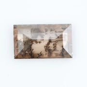 Lab grown smoky quartz diamond featuring brilliant clarity and natural inclusions, ideal for custom engagement rings and fine jewelry.