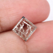 elegant 1.93 Ct white Square lab grown diamond loose stone for custom ring design