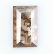 Lab grown smoky quartz diamond featuring brilliant clarity and natural inclusions, ideal for custom engagement rings and fine jewelry.