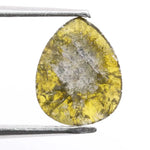 0.87 ct pear cut natural yellow diamond loose stone with fancy color brilliance for custom fine jewelry settings