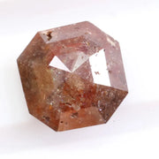 1.15 ct natural brown asscher cut diamond loose gemstone with step facets for engagement ring or custom jewelry