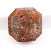 1.15 ct natural brown asscher cut diamond loose gemstone with step facets for engagement ring or custom jewelry