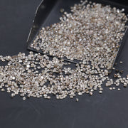 2.4–4 MM Light Brown Natural Diamond Round Cut SI2-I3 Loose Diamond For Wedding Jewelry