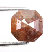 1.15 ct natural brown asscher cut diamond loose gemstone with step facets for engagement ring or custom jewelry