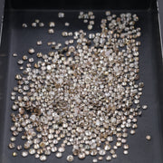 2.4–4 MM Light Brown Natural Diamond Round Cut SI2-I3 Loose Diamond For Wedding Jewelry