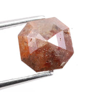 1.15 ct natural brown asscher cut diamond loose gemstone with step facets for engagement ring or custom jewelry