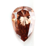 0.52 Ct pear cut green lab created diamond with brilliant shine loose gemstone for bridal ring or custom jewelry design.