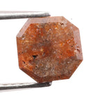 1.15 ct natural brown asscher cut diamond loose gemstone with step facets for engagement ring or custom jewelry
