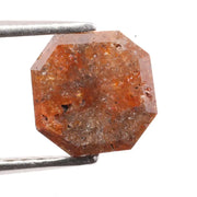 1.15 ct natural brown asscher cut diamond loose gemstone with step facets for engagement ring or custom jewelry