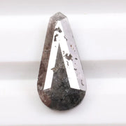 1.38 Ct natural loose pear cut gray diamond with elegant faceting, rare fancy color stone for custom fine jewelry